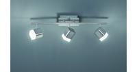 Trio Led plafondspot Roubaix 3-lichts metaalgrijs R82153107 - thumbnail