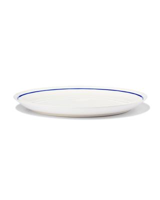 HEMA Dinerbord Ø26cm Tafelgenoten new bone wit met blauw (White)