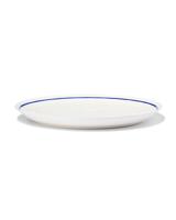 HEMA Dinerbord Ø26cm Tafelgenoten new bone wit met blauw (White) - thumbnail