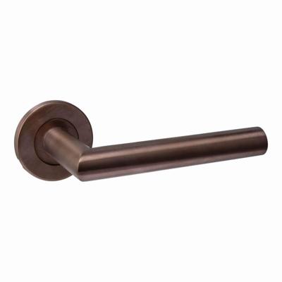 Intersteel deurkruk Q 01 op rozet verdekt ø52x6mm pvd brons Intersteel deurkruk Q 01 op rozet verdekt ø52x6mm pvd brons