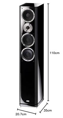 Heco 1347061 Aleva GT 602 staande luidspreker stuk (180/320 watt) piano zwart