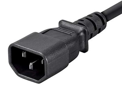 Monoprice 6ft 14AWG Power Extension Cord w/3 Dirigent PC/Mon, 15A (IEC-320-C14 naar IEC-320-C13)