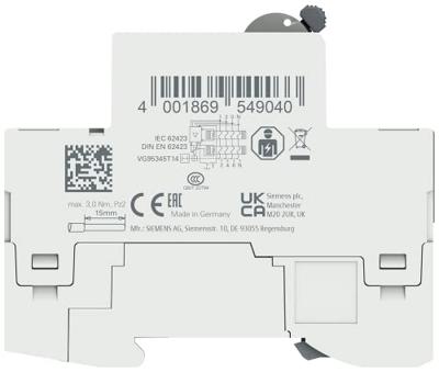 Siemens 5SV33464 5SV3346-4 Aardlekschakelaar B 4-polig 63 A 0.03 A 400 V