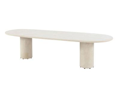 Hampton dining tafel zand ovaal mortex 300x110 cm 4SO - 4so