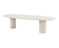 Hampton dining tafel zand ovaal mortex 300x110 cm 4SO - 4so - thumbnail