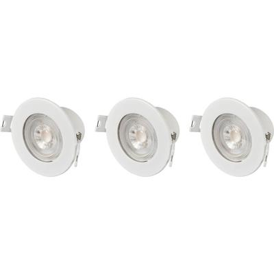 Sygonix SY-6418008 LED-inbouwlamp Set van 3 stuks LED LED 5.5 W Wit Sygonix SY-6418008 LED-inbouwlamp Set van 3 stuks LED LED 5.5 W Wit