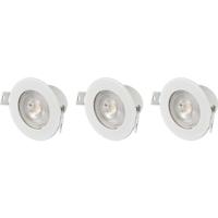 Sygonix SY-6418008 LED-inbouwlamp Set van 3 stuks LED LED 5.5 W Wit - thumbnail
