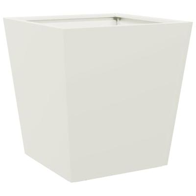 VidaXL Plantenbak 40x40x40 cm staal wit