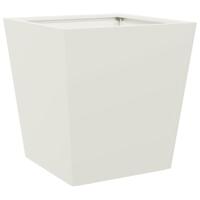 VidaXL Plantenbak 40x40x40 cm staal wit - thumbnail