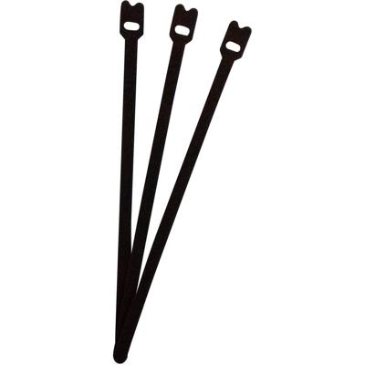 FASTECH® ETK-7-200-9999 Klittenband kabelbinder Om te bundelen Haak- en lusdeel (l x b) 200 mm x 7 mm Zwart 1 stuk(s)