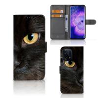 OPPO Find X5 | Telefoonhoesje | Met pasjeshouder | Zwarte Kat - thumbnail
