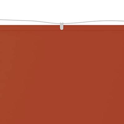 Luifel verticaal 140x800 cm oxford stof terracottakleurig