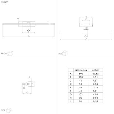 Eglo Spiegel wandlampVerdello zwart - 900475