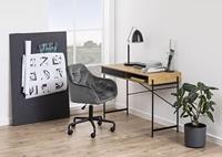 Bendt Bureaustoel 'Loren' Velvet, kleur Dark Grey - thumbnail