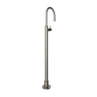 Vrijstaande Wastafelmengkraan Hotbath Cobber 1-hendel Gebogen 121 cm Geborsteld Nikkel - thumbnail