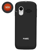 Fysic F10 Senioren GSM 4G met SOS Knop Zwart - thumbnail