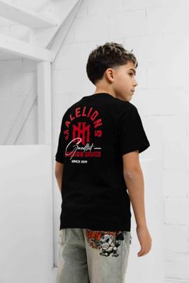 Malelions Icon T-Shirt Kids Zwart - Maat 164 - Kleur: RoodZwart | Soccerfanshop Malelions Icon T-Shirt Kids Zwart - Maat 164 - Kleur: RoodZwart | Soccerfanshop