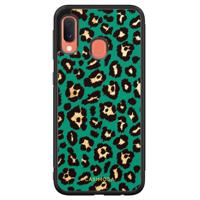 Samsung Galaxy A20e hoesje - Luipaard groen - thumbnail