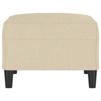 Voetenbank 70x55x41 cm stof crmekleurig - thumbnail