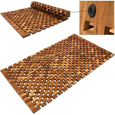 Saunamat, Sauna, Douchemat, Badmat, acaciahout, FSC, blokjes design