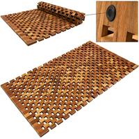 Saunamat, Sauna, Douchemat, Badmat, acaciahout, FSC, blokjes design - thumbnail