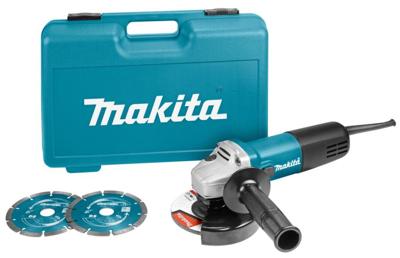 Makita 9558HNRGK2 Haakse Slijper 125mm 840W 230V inc. Accessoire Set in koffer