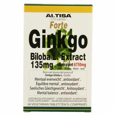 Altisa Ginkgo Biloba 135mg Comp 60