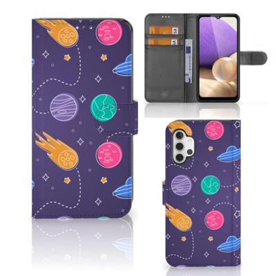Samsung Galaxy A32 4G | Wallet Case | met Pasjes | Space Samsung Galaxy A32 4G | Wallet Case | met Pasjes | Space