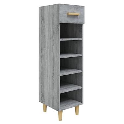 VidaXL Schoenenkast 30x35x105 cm bewerkt hout grijs sonoma eikenkleur VidaXL Schoenenkast 30x35x105 cm bewerkt hout grijs sonoma eikenkleur