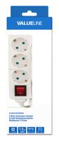 Valueline 3 Wegs Schuko Wit Stekkerdoos - thumbnail