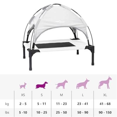 vidaXL Hondenbed Zilvergrijs 62 x 48 x 61 cm Staal, Hondenbed voor tuin en terras, modern, lichtgewicht, vlekbestendig, krasbestendig, verhoogd, rechthoekig ontwerp vidaXL Hondenbed Zilvergrijs 62 x 48 x 61 cm Staal, Hondenbed voor tuin en terras, modern, lichtgewicht, vlekbestendig, krasbestendig, verhoogd, rechthoekig ontwerp