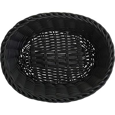 Westmark Broodmand Rieten Look Ovaal 26x19x8 cm Zwart/Kunststof