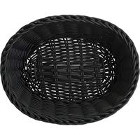 Westmark Broodmand Rieten Look Ovaal 26x19x8 cm Zwart/Kunststof - thumbnail