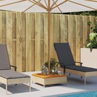 Parasolvoetbedekking 70x70x25 cm poly rattan acaciahout beige - thumbnail