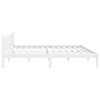 Bedframe massief grenenhout wit 180x200 cm - thumbnail
