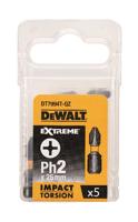 DeWALT DT7994T Extreme Impact Torsion Schroefbits PH2 25mm VE=5 - thumbnail