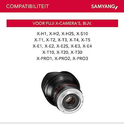 Samyang 12mm F/2.0 NCS CS Fuji X Zwart