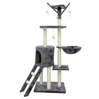 Krabpaal voor Katten Jipsy 79 x 34 x 138 cm Grijs Sisal Ø 7 cm - thumbnail