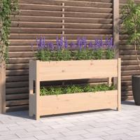 VidaXL Plantenbak 112x25x66 cm massief grenenhout - thumbnail