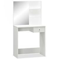 VidaXL Kaptafel 75x40x141 cm bewerkt hout wit - thumbnail