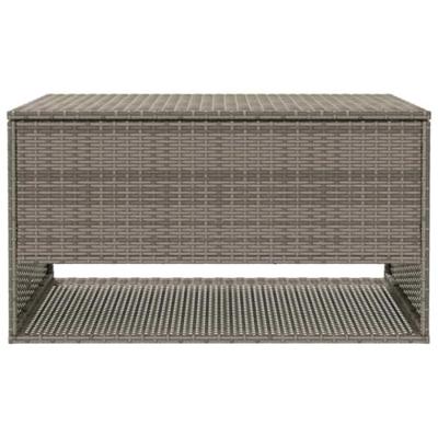 Opbergbox voor buiten 100x55x55,5 cm poly rattan grijs