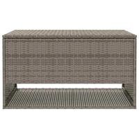 Opbergbox voor buiten 100x55x55,5 cm poly rattan grijs - thumbnail