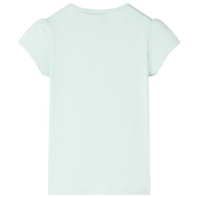Kindershirt regenboog en palmbomen 116 lichtmintkleurig Kindershirt regenboog en palmbomen 116 lichtmintkleurig