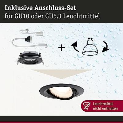 Paulmann 92460 Nova Plus LED-inbouwlamp LED GU10 Zwart (mat) Paulmann 92460 Nova Plus LED-inbouwlamp LED GU10 Zwart (mat)