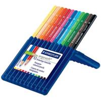 Kleurpotloden Staedtler Ergosoft driekantig 12stuks assorti - thumbnail