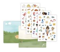 Little Dutch raamstickers rosa & friends - thumbnail