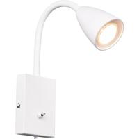 LED Wandspot - Wandverlichting - Trion Wolly - GU10 Fitting - 1-lichts - Rechthoek - Mat Wit - Aluminium - thumbnail