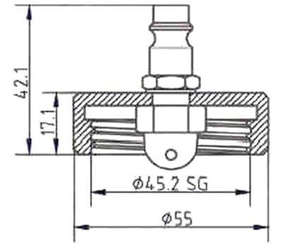 Ate ontluchtings-aansluitstuk vent connector 20