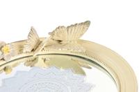 Middenstuk DKD Home Decor Beige Hars Spiegel 24 x 22,6 x 18 cm - thumbnail