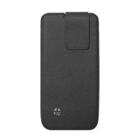 MDA HOUTREXTAIPH5 zwart etui echt leer beschermhoes met automatische uittrekhulp voor Apple iPhone 5 - thumbnail